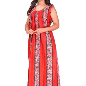 Fabimi Women Sleeveless XL Size Cotton Nighty